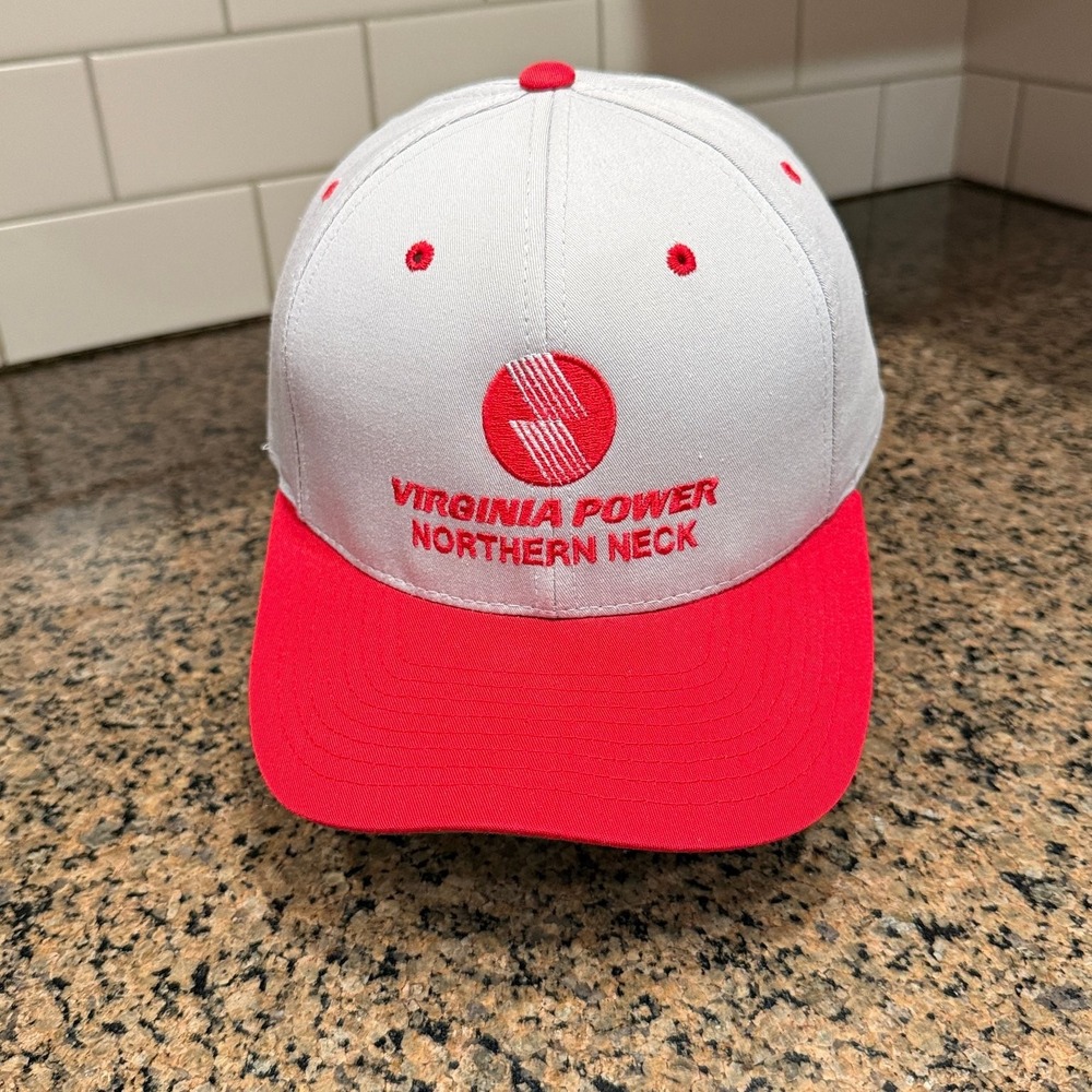 Virginia Power Northern Neck Pacific Headwear Hat Snapback Gray Red